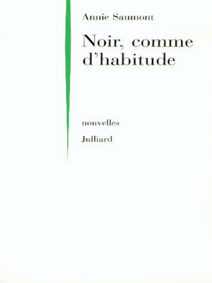 cover image of Noir comme d'habitude